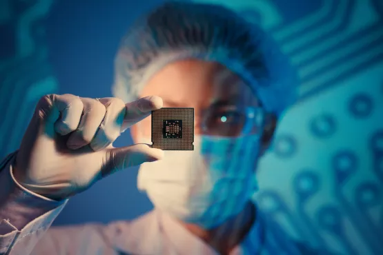 Man Holding IC